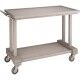 Carrello di servizio in robusto legno massello a 2 piani. LP1000CE - Forcar Multiservice