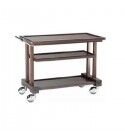 Carrello di servizio in robusto legno massello a 3 piani. LP850W