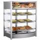 Inox heated display case with 3 shelves .RTR137 - Forcar Multiservice