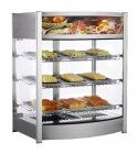 Inox heated display case with 3 shelves .RTR137