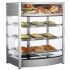 Vetrina espositore riscaldata Inox con 3 piani .RTR137