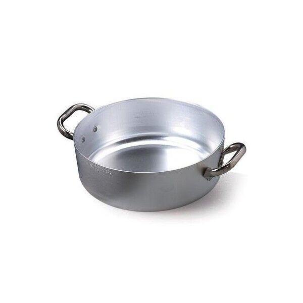 Casseruola Bassa 2 Manici 18 cm Alluminio 106 - 3 mm ALMA106 Agnelli - Agnelli