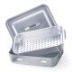 Rectangular Steamer With Lid 45x30 cm Aluminum 151V - 3 mm ALMA151V Agnelli - Agnelli