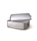 Rectangular Braising Pan With Lid And Grill 40x26 cm Aluminum 177 - 3 mm ALMA177 Agnelli