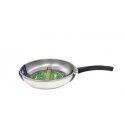 Padella 1 Manico 24 cm Inox Antiaderente Induzione 10943 Steel Pan