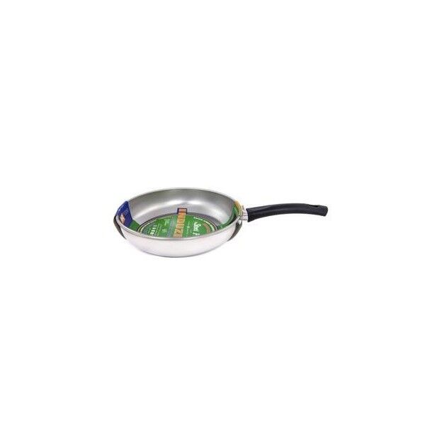 Frying Pan 1 Handle 20 cm Stainless Nonstick Induction 10941 Steel Pan - Steel Pan