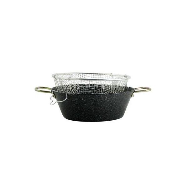 Friggitrice Con Cestello 4.5 lt Ferro Smaltato Quarzo 4007 L.A.R. - L.A.R.