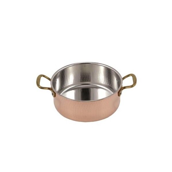 Casseruola Bassa 2 Manici 36 cm Rame Stagnato 1124 L.A.R. - L.A.R.