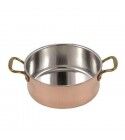 Casseruola Bassa 2 Manici 36 cm Rame Stagnato 1124 L.A.R.