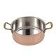 Casseruola Bassa 2 Manici 24 cm Rame Stagnato 1121 L.A.R. - L.A.R.