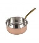 Casseruola Bassa 1 Manico 20 cm Rame Stagnato 1122 L.A.R.