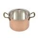 Casseruola Alta 2 Manici 24 cm Rame Stagnato 1126 L.A.R. - L.A.R.
