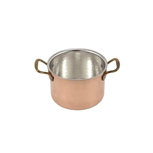 Casseruola Alta 2 Manici 24 cm Rame Stagnato 1126 L.A.R. - L.A.R.
