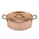 Oval Casserole With Lid 30 cm Tin-plated Copper 1129 L.A.R.