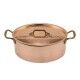 Oval Casserole With Lid 30 cm Tin-plated Copper 1129 L.A.R. - L.A.R.