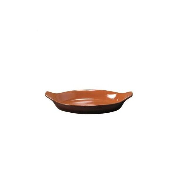 Teglia Ovale 40 cm Terracotta Vulcania - Vulcania