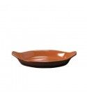 Teglia Ovale 40 cm Terracotta Vulcania