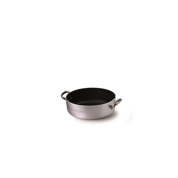 Casseruola Bassa 2 Manici 24 cm Alluminio Antiaderente - 3 mm ALSA106S Agnelli - Agnelli