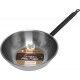 High Paella Pan 1 Handle 24 cm Pata Negra G880 Garcima