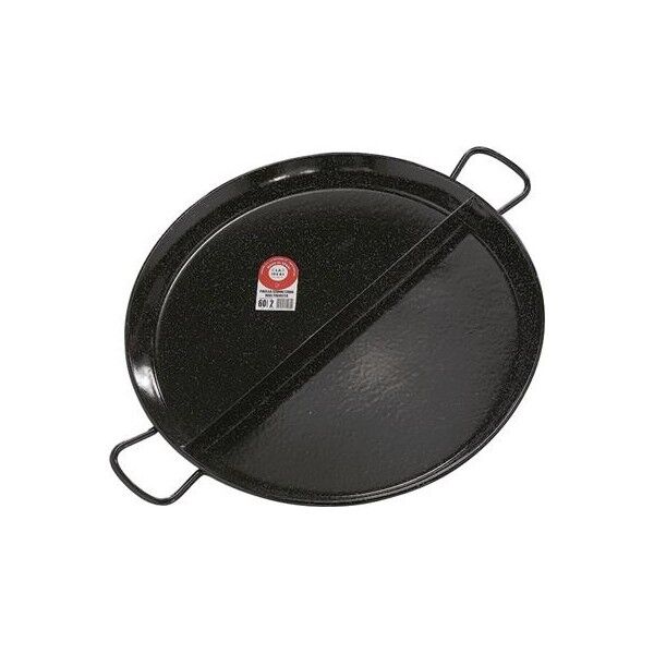 Paella Pan 2 Handles 60 cm Enameled Iron G812 Garcima - Garcima