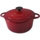 Round Casserole 2 Handles 24 cm Normandie Red 400.024 Ilsa - Ilsa