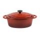 Oval Casserole 2 Handles 21x29cm Normandie Red 402.029 Ilsa - Ilsa