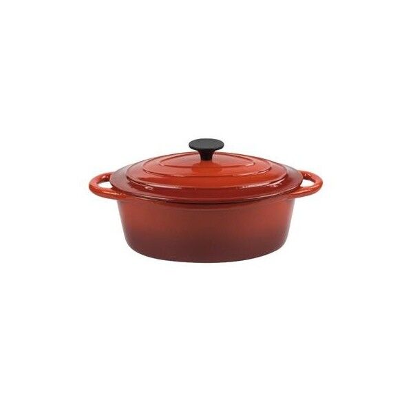 Oval Casserole 2 Handles 21x29cm Normandie Red 402.029 Ilsa - Ilsa