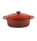 Oval Casserole 2 Handles 21x29cm Normandie Red 402.029 Ilsa