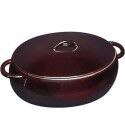 Casseruola Bombata Ovale 2 Manici 27x33cm Tuscany Marrone 424.027 Ilsa