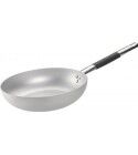 Padella Svasata Alta 1 Manico 24 cm Alluminio Induzione - 3 mm ALMC111BPIC Agnelli