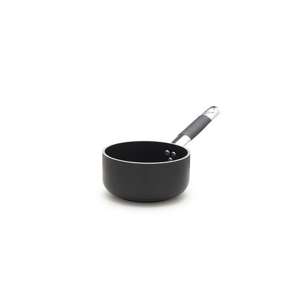 Casseruola Alta 1 Manico 16 cm Al Black - 5 mm - Radiante ALSC2105SSPIC Agnelli - Agnelli