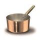 Casseruola Alta 1 Manico 28 cm Rame Liscio Stagnato - 2 mm ALCU105 Agnelli - Agnelli