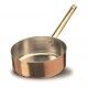 Casseruola Bassa 1 Manico 28 cm Rame Liscio Stagnato - 2 mm ALCU107 Agnelli - Agnelli
