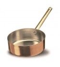 Casseruola Bassa 1 Manico 28 cm Rame Liscio Stagnato - 2 mm ALCU107 Agnelli