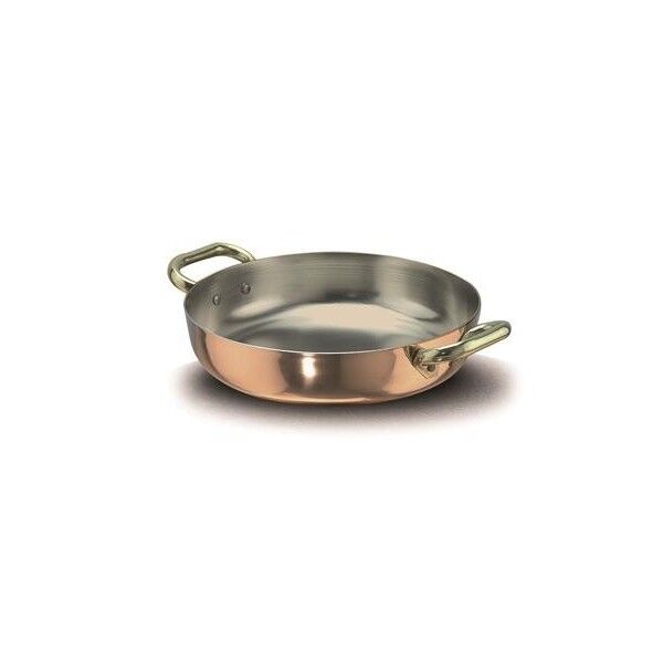 Pan 36 cm Copper Smooth Tinned - 2 mm ALCU110 Agnelli - Agnelli