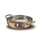 Saucepan 36 cm Copper Smooth Tinned - 2 mm ALCU110 Agnelli