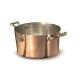 Casseruola Alta 2 Manici 24 cm Rame Martellato - 2 mm ALCM104M Agnelli - Agnelli