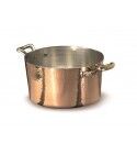 Casseruola Alta 2 Manici 24 cm Rame Martellato - 2 mm ALCM104M Agnelli