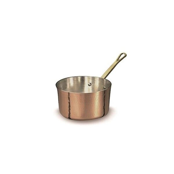 Casseruola Alta 1 Manico 20 cm Rame Martellato - 2 mm ALCM105M Agnelli - Agnelli