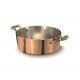 Casseruola Bassa 2 Manici 28 cm Rame Martellato - 2 mm ALCM106M Agnelli - Agnelli