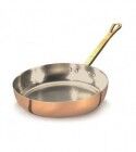 Frying Pan 1 Handle 24 cm Hammered Copper - 2 mm ALCM111M Agnelli