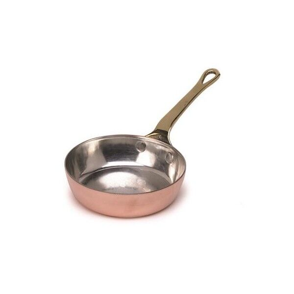 Padellino Servire 1 Manico 10 cm Rame Liscio Stile Francese COCU111M Agnelli - Agnelli