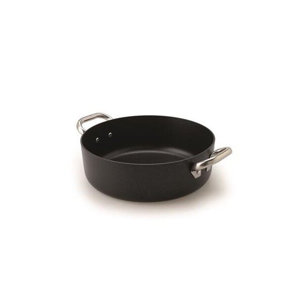 Low Saucepan 2 Handles 32 cm Al Black - 3 mm ALSA106SS Agnelli