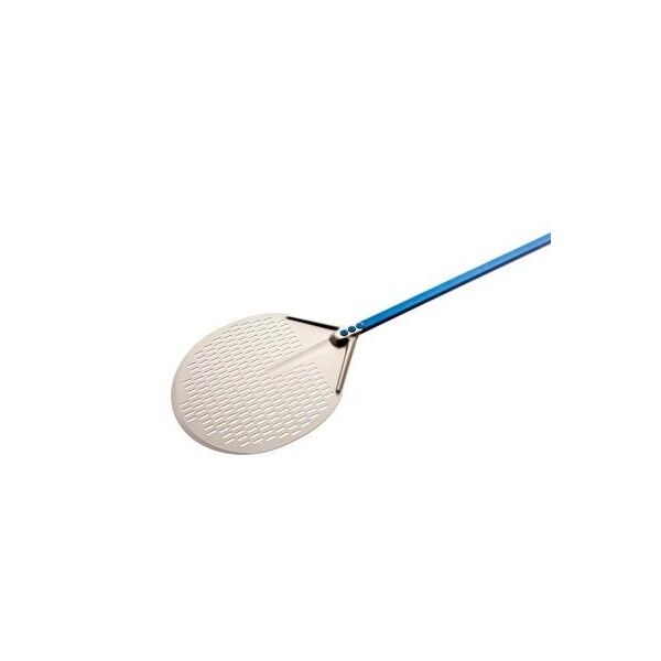 Round Perforated Pizza Shovel 33 cm Light Blue A-32F Gi.Metal - Gi.Metal