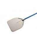Pala Pizza Rettangolare Forata 50x50 cm Azzurra A-50RF Gi.Metal