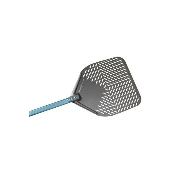 Pala Pizza Rettangolare Forata 33x33 cm Evoluzione E-32RF Gi.Metal - Gi.Metal