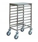 SECOND CHOICE - Stainless steel rack trolley for 8 GN 1/1 Gastronorm.  CA1478