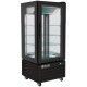 Vetrina espositore positvo con 4 lati a vetro. G-LSC65B - Forcar Refrigerati