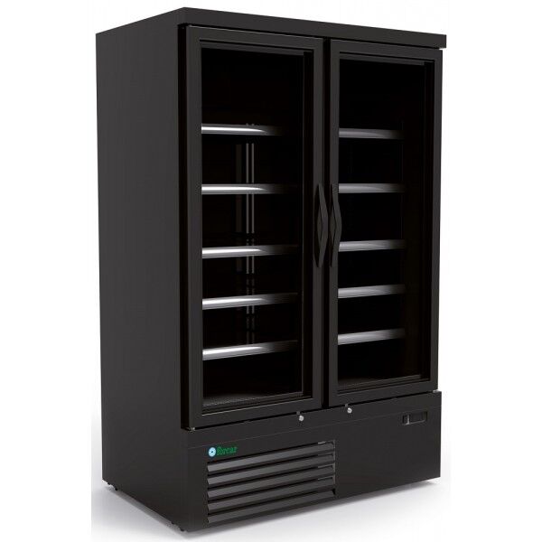 Armadio congelatore ventilato nero con luce a led. SNACK1220BTG - Forcar Refrigerati