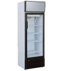 Static refrigerated beverage display cabinet with glass door. Model: SNACK251SC